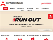Tablet Screenshot of blueribbonmitsubishi.com.au